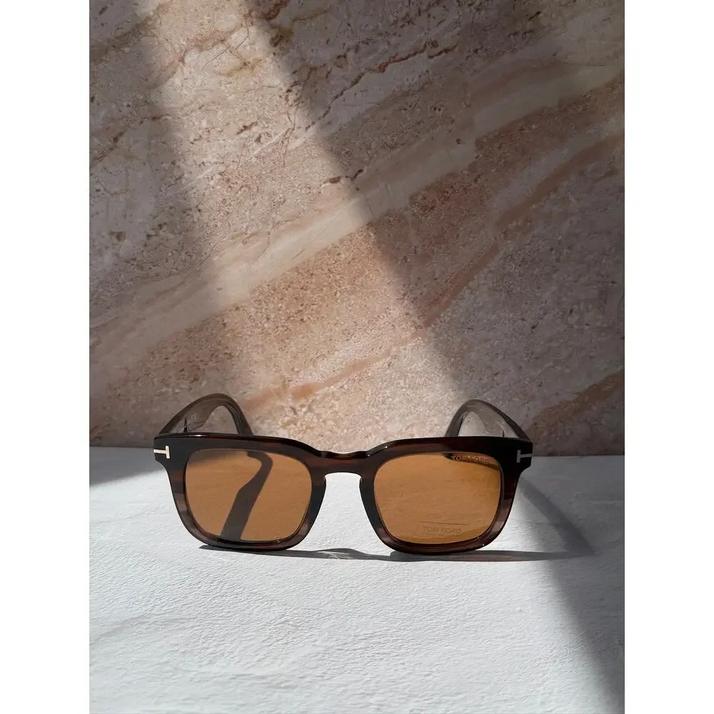 NEW Tom Ford FT0751 Dax Unisex Sunglasses in Havana Brown